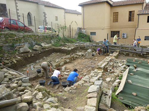 L'Area Garibaldi a Fiesole dove è stato scoperto un sito longobardo