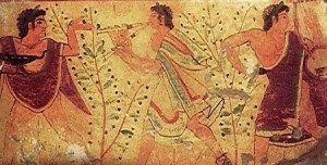 La musica etrusca, percepita dagli affreschi tarquiniesi, è riproposta alla Rassegna