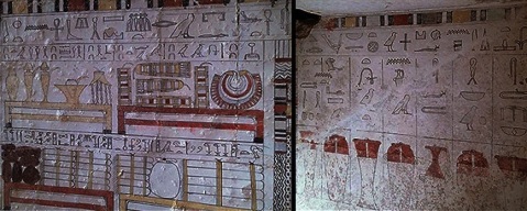 Nella tomba del sacerdote Ankhti sono raffigurate scene con offerte alla divinità