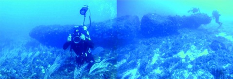 Il monolito lungo 12 metri trovato a 40 metri di profondità nel Canale di Sicilia