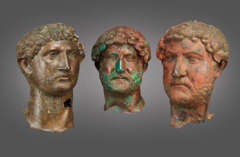 I tre ritratti in bronzo dell'imperatore Adriano in mostra a Gerusalemme sono gli unici pervenutici dall'antichità
