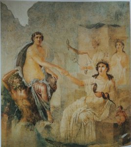 Affresco proveniente dal tempio di Iside a Pompei